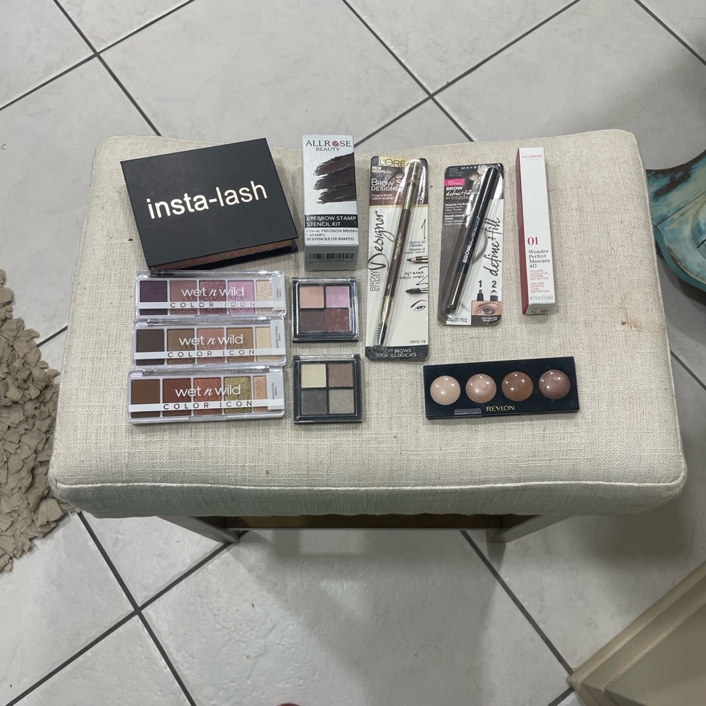Neutral Bundle/Lot: Insta-lash Clarins Revlon Maybelline Wet n Wild..more NEW